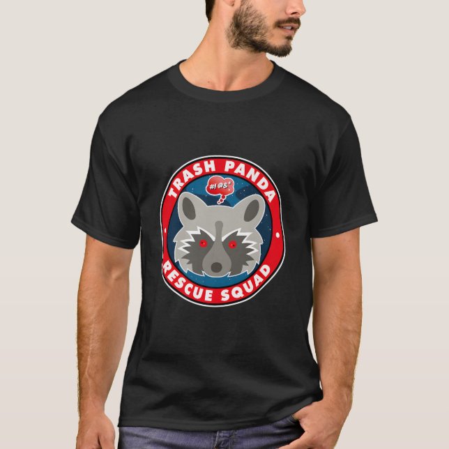Trash Panda Raccoon Rescue Squad T-Shirt (Front)