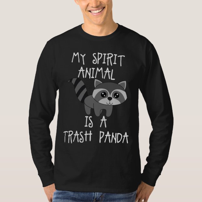 Trash Panda Raccoon Stuffed Animal Raccoon Plush R T-Shirt (Front)
