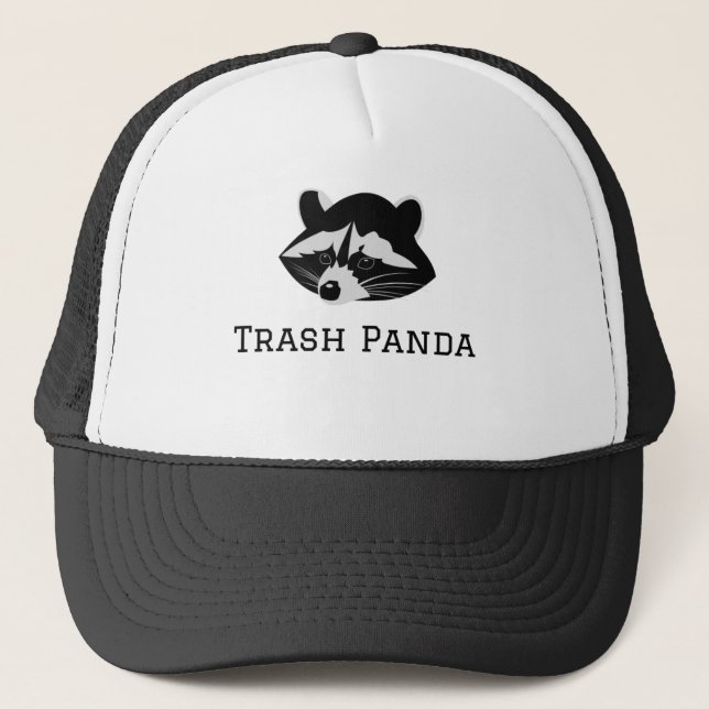 Trash Panda - Racoon Trucker Hat (Front)