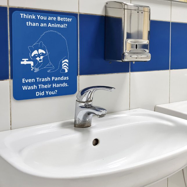 Trash Panda Wash Your Hands Door Sign (Creator Uploaded)