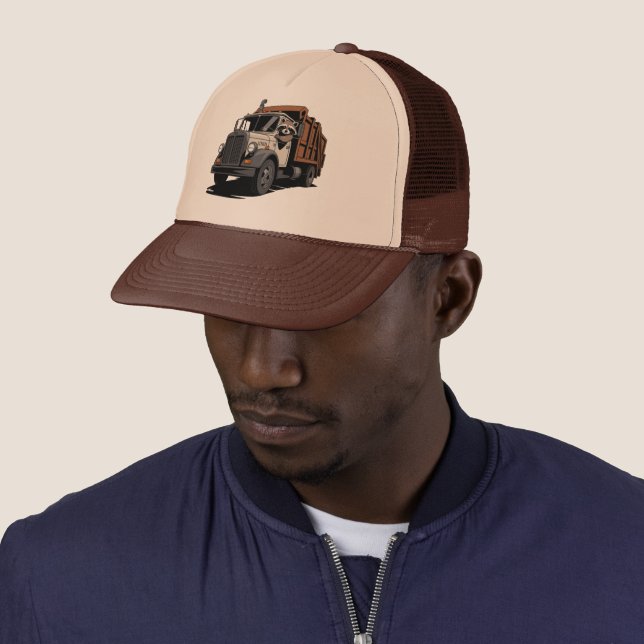 Trash Pandas: Dump Truck Trucker Hat (In Situ)