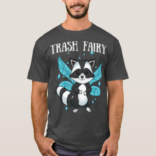 Trash Raccoon Fairy Dust Stars Magical Trash Panda T-Shirt