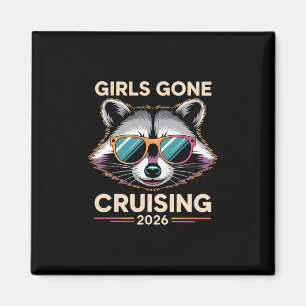 Trash Raccoon Girls Gone Cruising 2026 Cruise Vaca Magnet