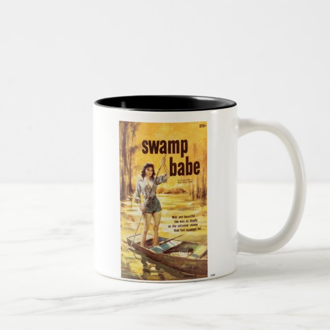 TRASH-Swamp-Babe Two-Tone Coffee Mug (Right)