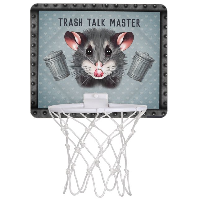 Trash Talk Master Opossum Edition Mini Hoop (Front)