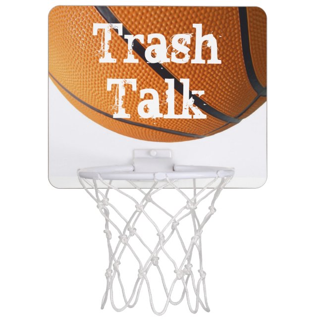 Trash Talk Mini Basketball Hoop (Front)