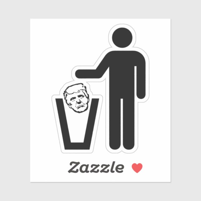 trash trump sticker (Sheet)