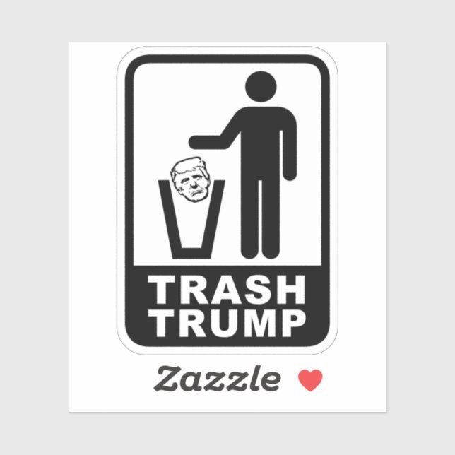 trash trump sticker (Sheet)