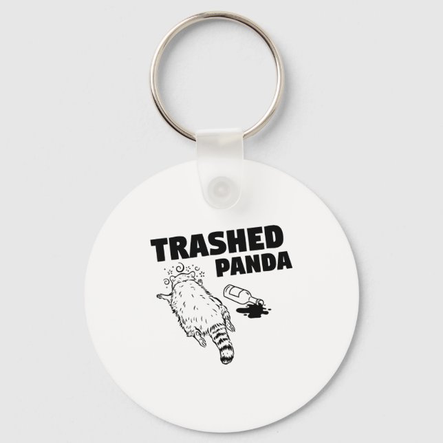 Trashed Panda  Keychain (Front)