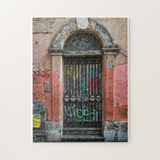 Trastevere Door, Rome Jigsaw Puzzle (Vertical)