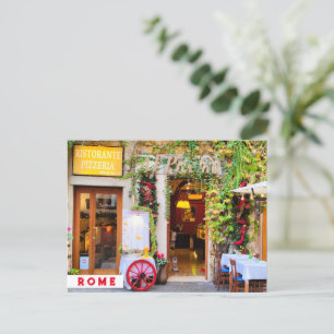 Trattoria Verde. Rome, Italy Postcard