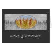 Trauerkarte Herbstwiese grau (Front Horizontal)