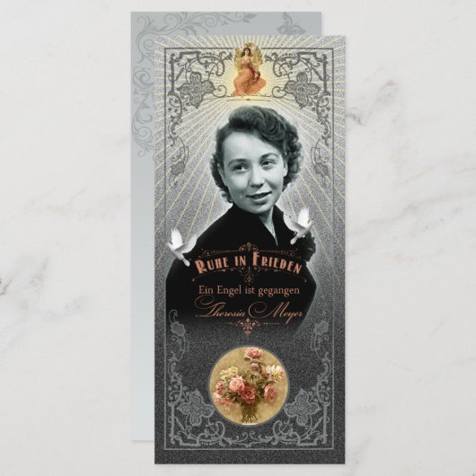 Trauerkarte Mama - Rackcard (Front/Back)