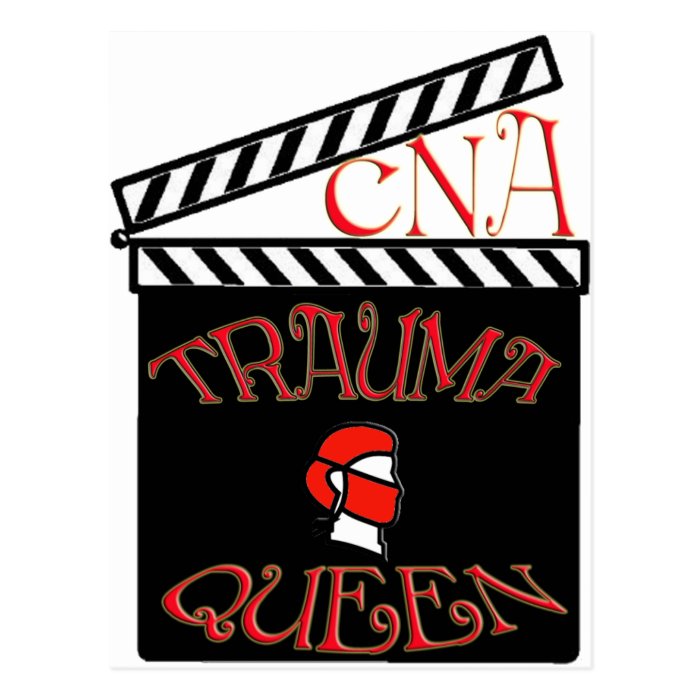 TRAUMA KING / QUEEN NURSE CNA FUNNY GIFTS POSTCARDS