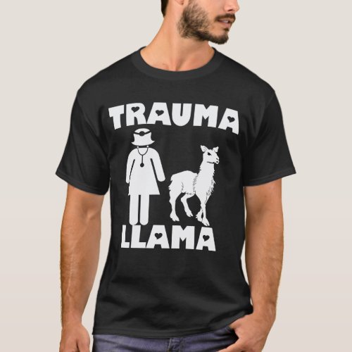 Trauma Llama Nurse  Premium T-Shirt