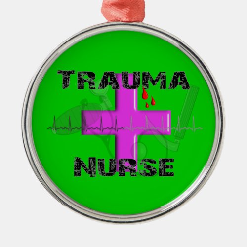 Trauma Nurse Christmas Tree Ornament
