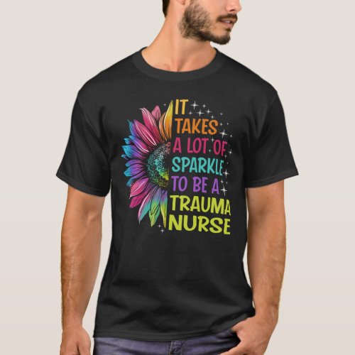 Trauma Nurse Sparkle T_Shirt