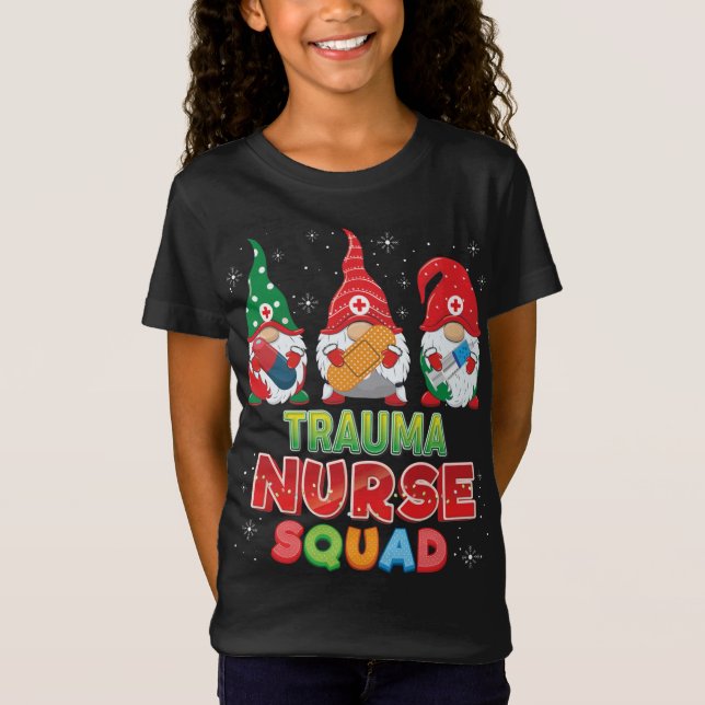 Trauma Nurse Squad Christmas Gnomes Ugly Sweater G (Front)