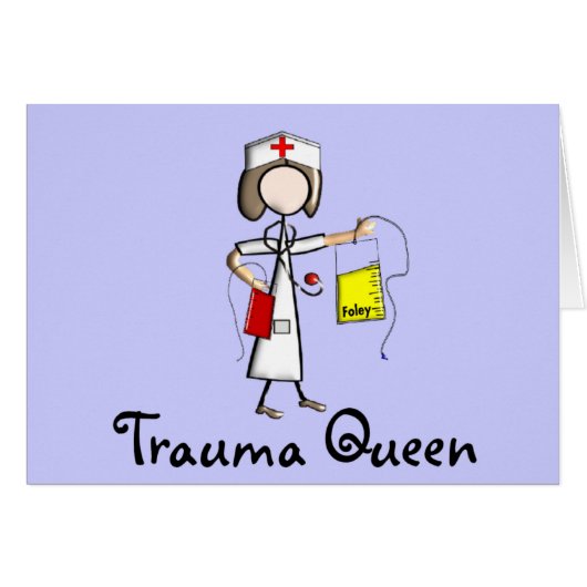 Trauma Nurse "Trauma Queen" T-Shirts and Gifts (Front Horizontal)