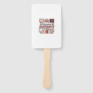 Trauma Surgery Vintage Medical Vector Shirt Design Hand Fan