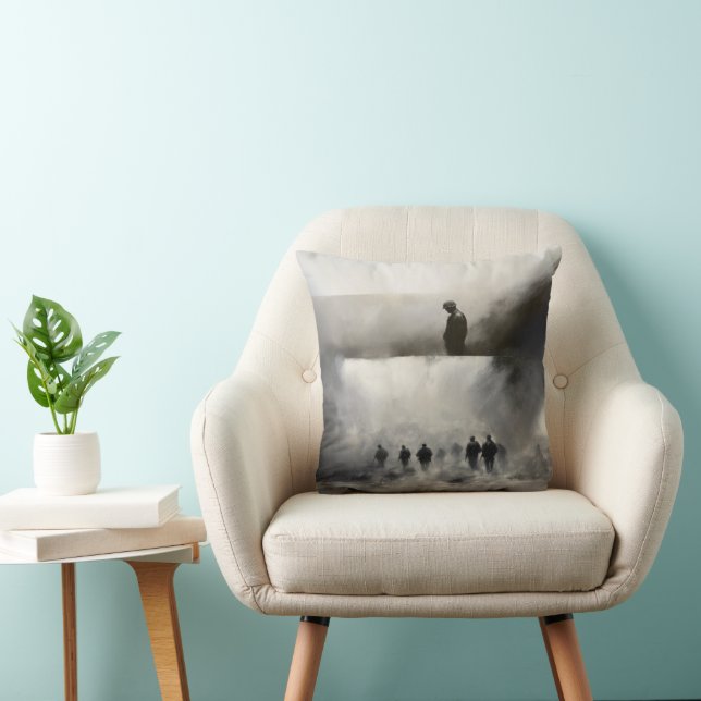 Trauma Throw Pillow (Chair)