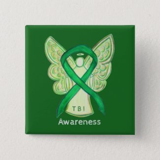 Traumatic Brain Injuries (TBI) Angel Awareness Pin