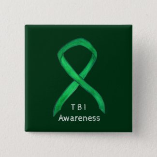 Traumatic Brain Injuries- TBI Awareness Ribbon Pin