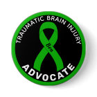Traumatic Brain Injury Advocate Ribbon Black