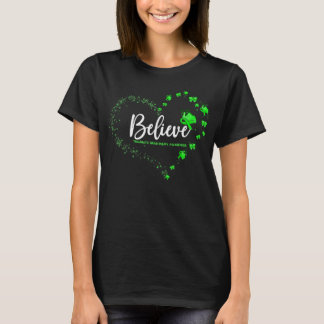 Traumatic Brain Injury Awareness Butterfly Believe T-Shirt