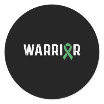 Traumatic Brain Injury Awareness Green Ribbon Tbi  Classic Round Sticker