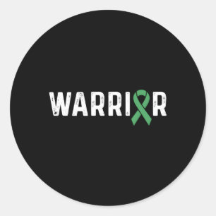 Traumatic Brain Injury Awareness Green Ribbon Tbi Classic Round Sticker