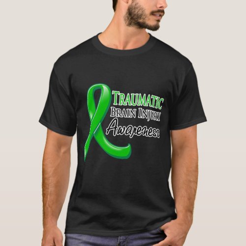 Traumatic Brain Injury Awareness Ribbon T_Shirt
