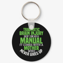 Traumatic Brain Injury Awareness T Shirt TBI Aware Keychain