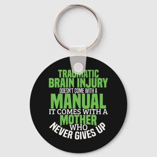 Traumatic Brain Injury Awareness T Shirt TBI Aware Keychain