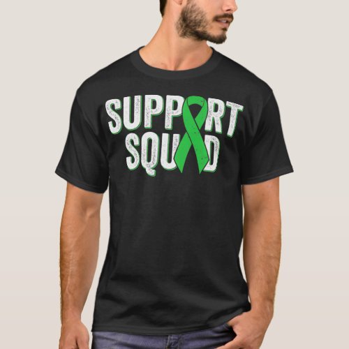 Traumatic Brain Injury Support Squad Green Awaren T_Shirt