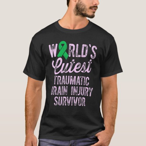 Traumatic Brain Injury Survivor Cutest TBI Warrior T_Shirt