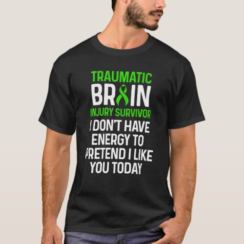 Traumatic Brain Injury Survivor Energy Tbi Warrior T_Shirt