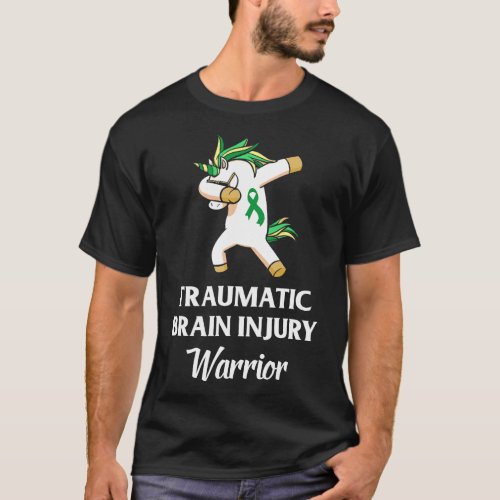 Traumatic Brain Injury Survivor Unicorn TBI Warrio T_Shirt