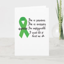 Traumatic Brain Injury Warrior TBI Awareness Gifts Card