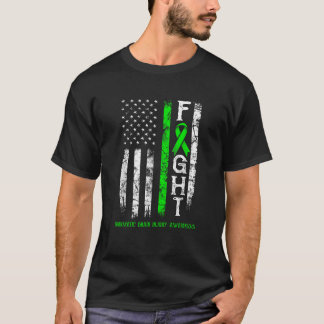 Traumatic Brain Injury Warrior US Flag T-Shirt