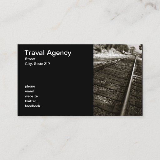 Customizable Traval Agency Business Cards