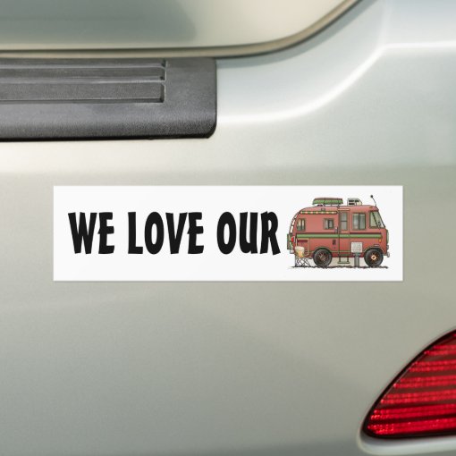 Travco Motor Home Camper RV Bumper Sticker Zazzle