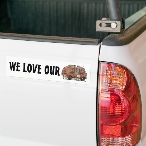 Travco Motor Home Camper RV Bumper Sticker Zazzle