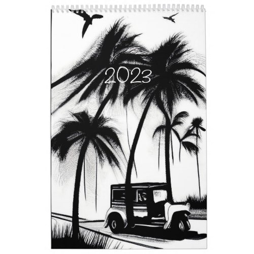 Travel ãƒˆãƒãƒãƒ Rejse 2023 One Page Calendar
