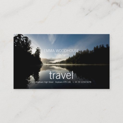 Customizable Travel 1 · Business Card Template