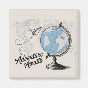 Travel Adventure Awaits Magnet