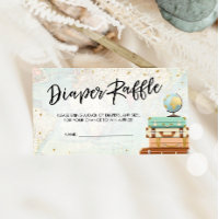 Travel Adventure Baby Shower Diaper Raffle