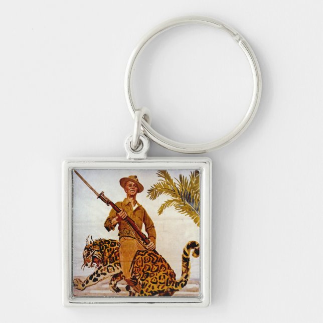 Travel? Adventure? Join the Marines! Keychain (Front)