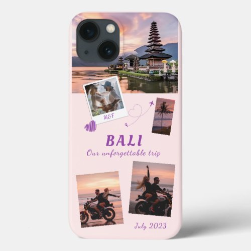 Travel Adventure Photo Family Collage iPhone 13 Case