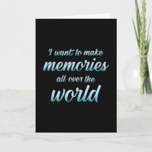 Travel Adventure Traveling Quotes Quote Gift Idea Card